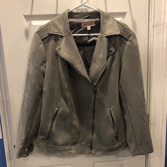 Philosophy Faux Suede Southwest Jacket 1X - Picture 2 of 12